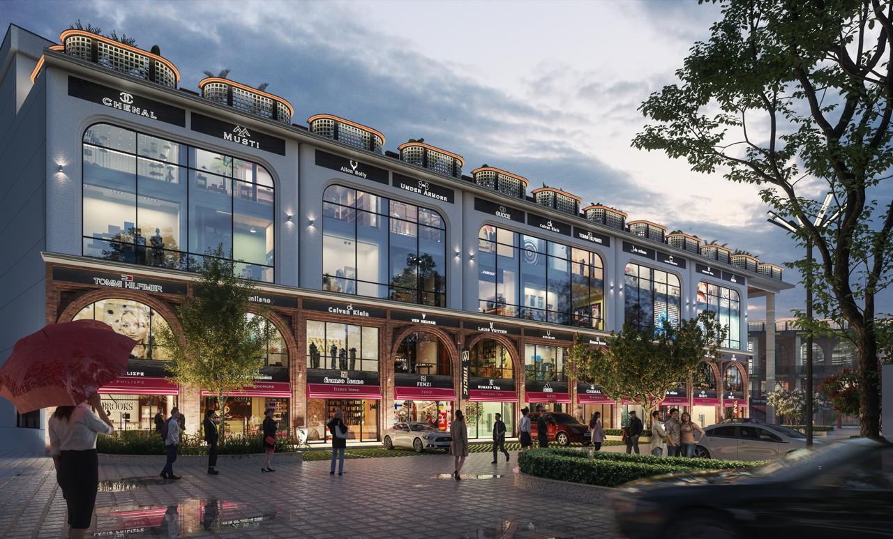 The Silicon Courtyard’s illuminated commercial complex in Mohali